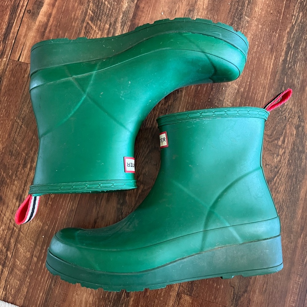 Solid Green Hunter Rain Boots!